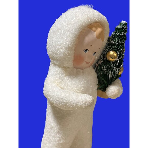 Dept 56 Snow Angels Child Holding Christmas Tree Ornament - Picture 6 of 14